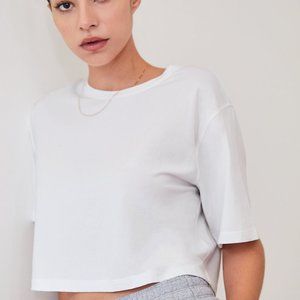 Aritzia BLACK Foundation Cropped Crew T-Shirt